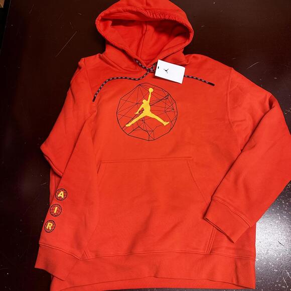 Nike Men's Jordan Essentials Mountainside Fleece Lined Hoodie Red L DC9727-673 - Picture 1 of 4